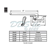 WCM Dorchester Face Mount Casement Window Operator 36-449 1