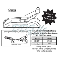 Truth Entrygard Folding Handle and Cover Chestnut Bronze 37-220-