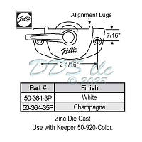 Pella Window Sash Lock 50-364-35P 1