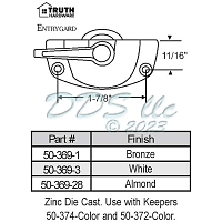 Sweep and Sash lock 50-369-1 1