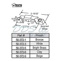Truth Window Lock Keeper 50-372-9 1