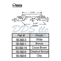 Truth Window Sash Lock Keeper 50-392-14