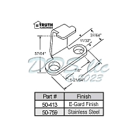 Truth Casement Window Lock Keeper 50-413 1