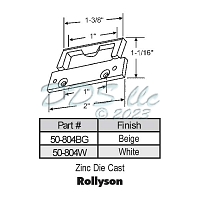 Rollyson Window Keeper White 50-804W 1
