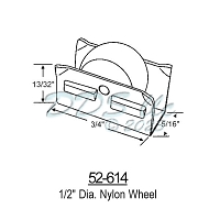 Sliding Window Rollers 52-614 1