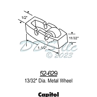Capitol Sliding Window Roller 52-629 1