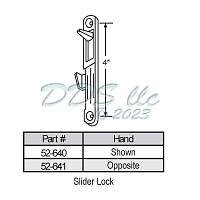 Latches-Spring Type Slider 52-641 1