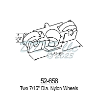 Sliding Window Rollers 52-658 1