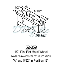 Sliding Window Rollers 52-859 1