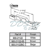 Truth Window Sash Lock Keeper 900-21122 1