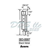Acorn Slide Lock Bolt 900-8997 1