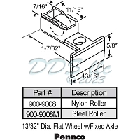 Sliding Window Rollers 900-9008 1