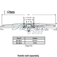 Truth Awning Window Crank Operator 29-156-3 1
