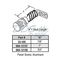 Jalousie Panel Screw 7-8 inch  33-105 1