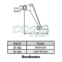 Dorchester Window Crank Handle Aluminum 37-102 1