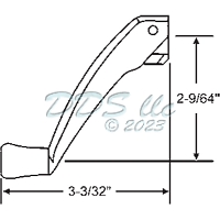 Truth Folding Handle Bright White 37-109FH-29 1