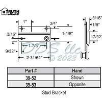 Stud Bracket 39-53 1