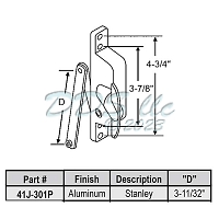 Stanley Jalousie Operator 41J-301P 1