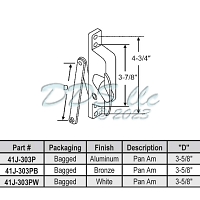 Pan Am Jalousie Window Operator 41J-303PB 1