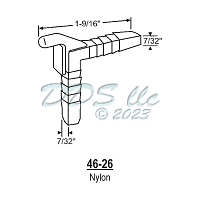Tilt Corner Key - Nylon  46-26 1