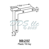Tilt Key, Plastic  900-2157 1