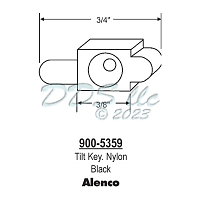 Black Nylon Tilt Key  900-5359 1