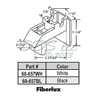 Fiberlux Window Sash Guide 60-657WH 1