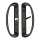 Sonoma Sliding Door Handle Set Keyed 13-14381-BLK