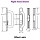 Sliding Door Handle Silver, Right Hand 13-441RHSV