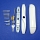 Interlock Intuition Sliding Door Handle White 13-595wk