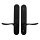 Marvin Hinged Door Inactive Dummy Handle Set Matte Black 55-223BDI