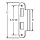 RH Latch-Deadbolt Strike 56-117