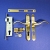 Storm Door Handle and Lockset 19-302035PB 2