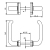Giesse Balcony Door Handle 40-1009S 2