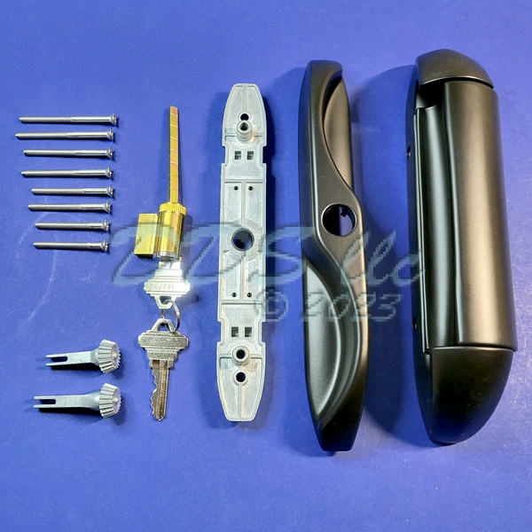 Interlock Intuition Sliding Door Handle Set Keyed 13-595BK | Window and ...