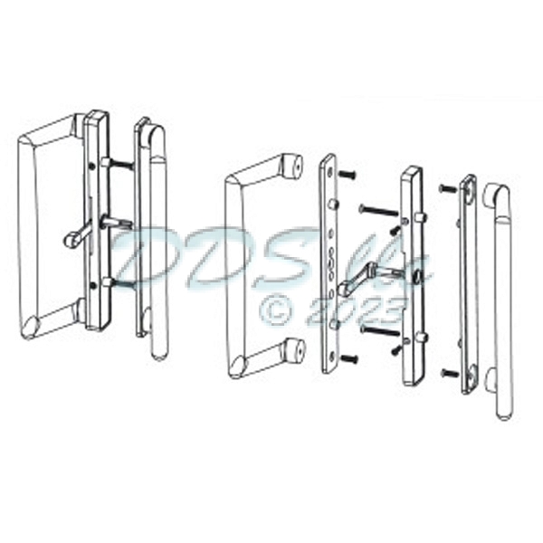 In House Patio Door Handle Set 13660W 13660W
