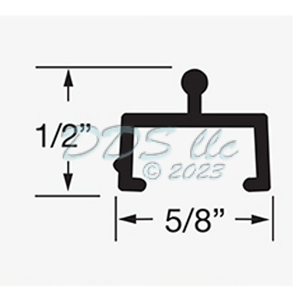Vinyl Sliding Screen Door Track 168808 Window and Door Parts