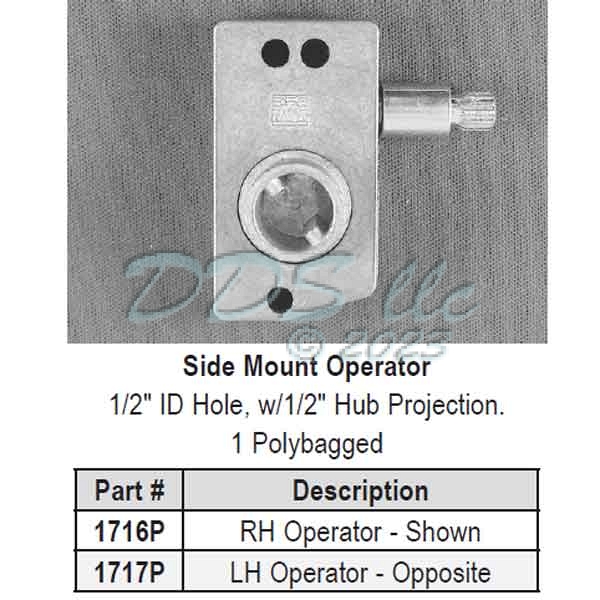 Side Mount Operator 1717P | Window and Door Parts