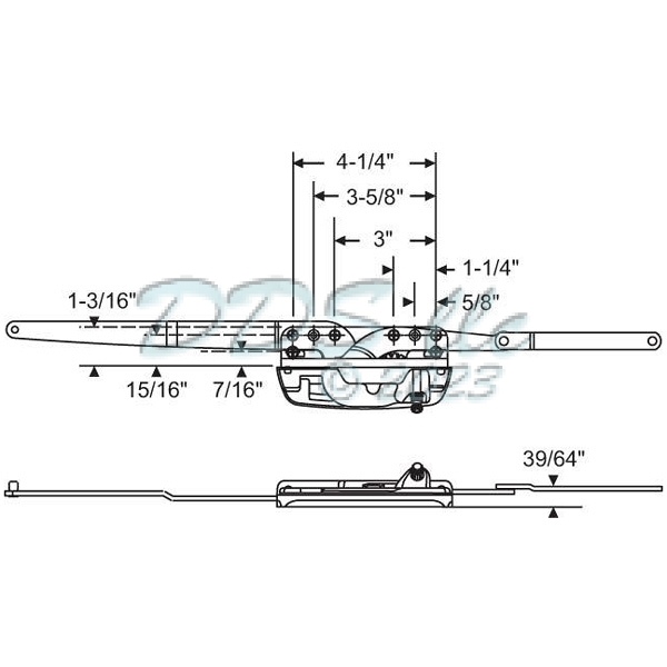 Truth Encore Dual Arm Casement Operator 36-368ENSS | Window and Door Parts