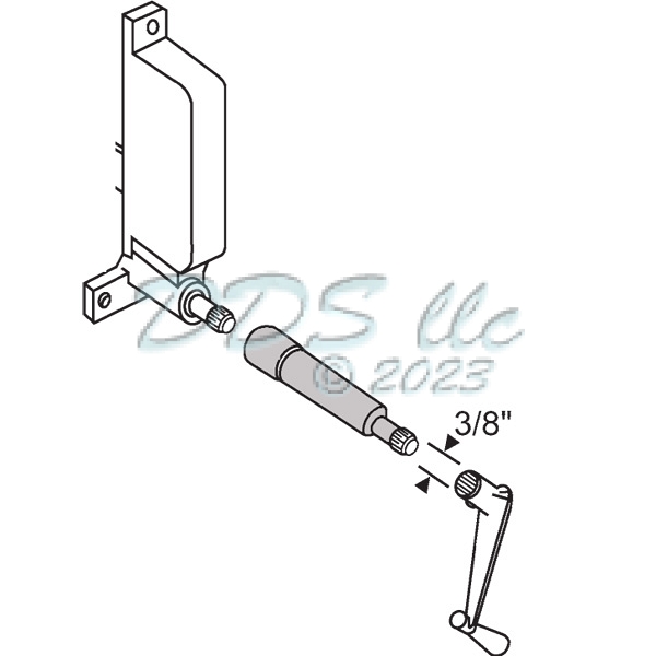 Crank Extender 371612W Window and Door Parts