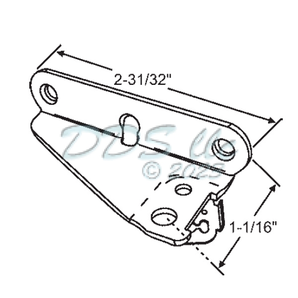 Roto Window Sash Bracket LH 39-698 | Window and Door Parts