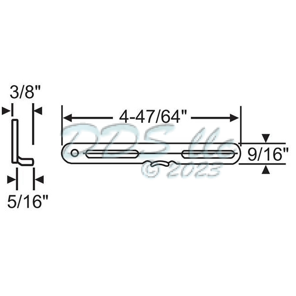 Truth Casement Window Strike 39-77 | Window and Door Parts