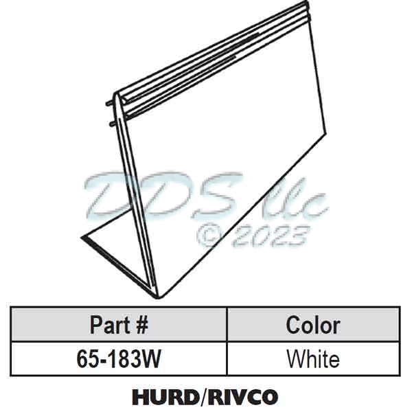 Hurd Snap In Vinyl Glazing Window Bead 65-183W | Window and Door Parts
