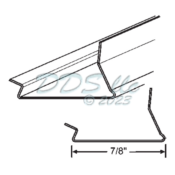 Metal Glazing Bead 65499W Window and Door Parts