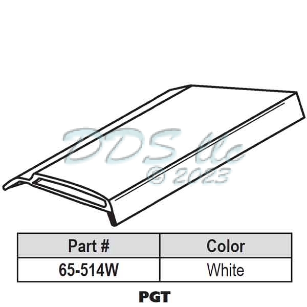 Snap In Vinyl Glazing Bead 65-514W | Window and Door Parts