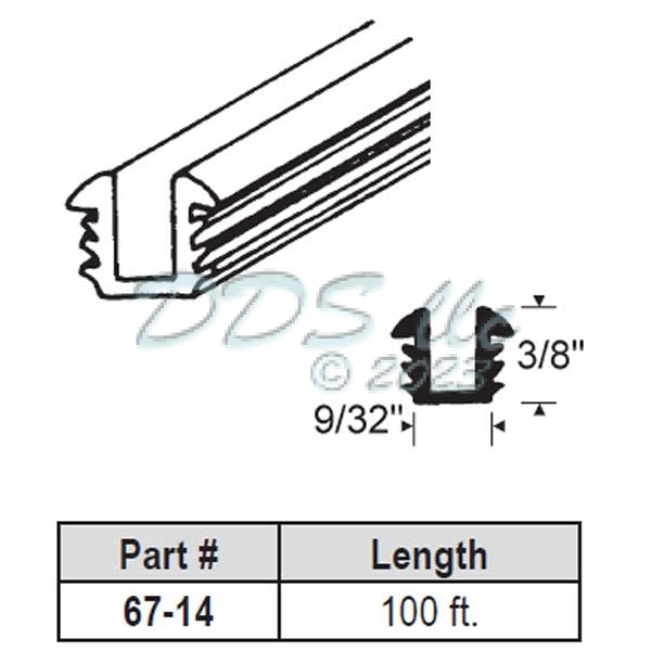 Glazing Channel 6714 Window and Door Parts
