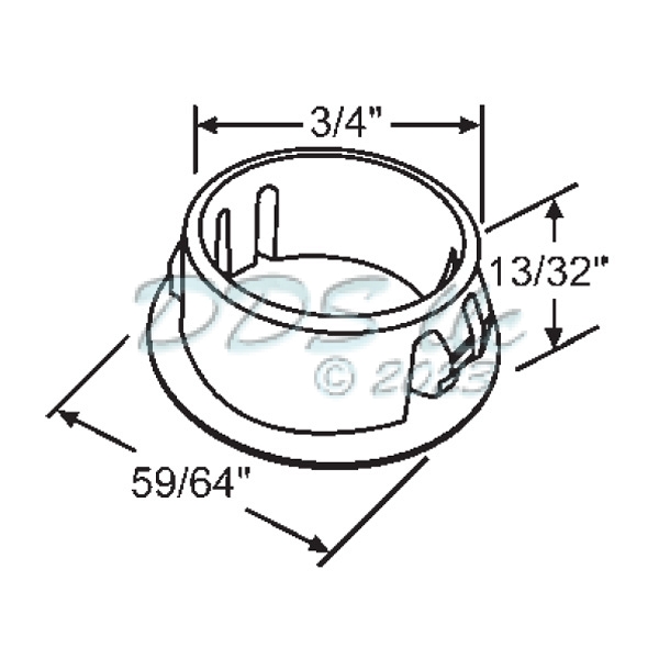 Screw Hole Cover White 851125W Window and Door Parts