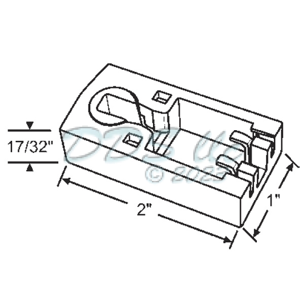 85 Series Pivot Lock Shoe 855004 Window and Door Parts
