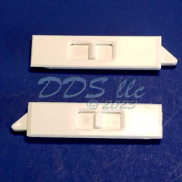 Brixwell Silver Line Snap-In Tilt Latch Nose - Left & Right Hand, White Finish, 3/16" Stile, 3/8" Nose