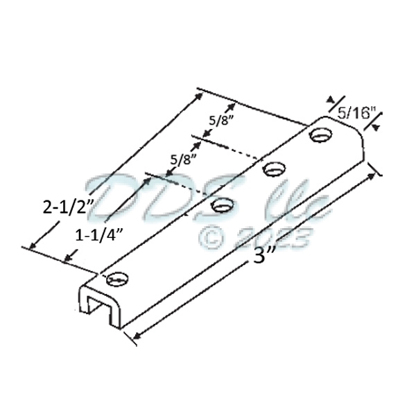 85 Series Window Pivot Bar 85-894ss | Window and Door Parts